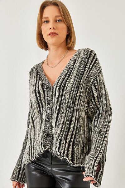 Hiccup Bianco Lucci loose knit cardigan
