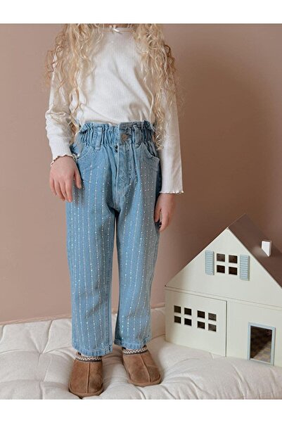 Patriko Girls' New Season Waterway Stone Printed Stylish Denim Jeans Pants Ag...