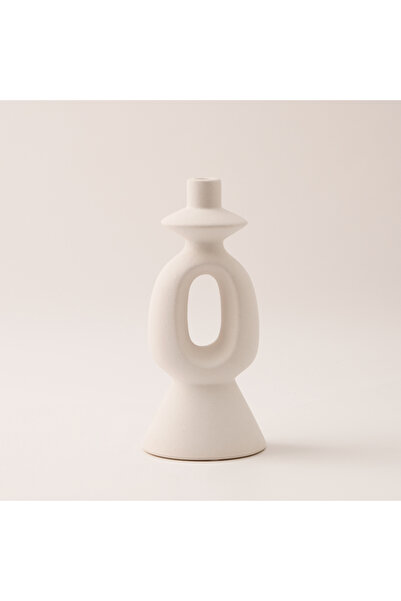 homez حامل شموع سيراميكي، 13.5 × 13.5 × 30.4 سم