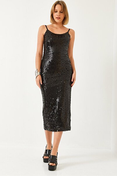 Hiccup Bianco Lucci sequined strappy midi dress
