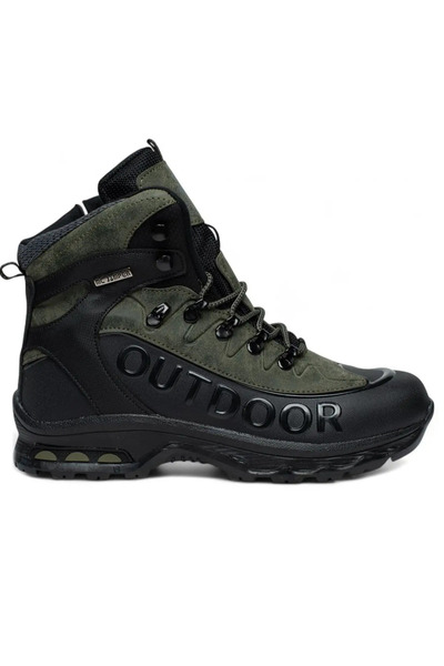 iskarpino Cizme negre pentru bărbați, cu talpă termică anti-alunecare, cu fer...