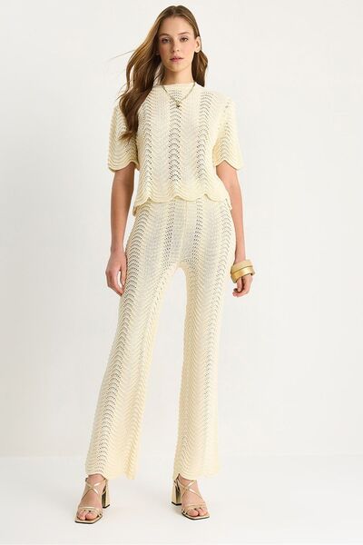 Hiccup Striped, long, high-waisted knitted two-piece set