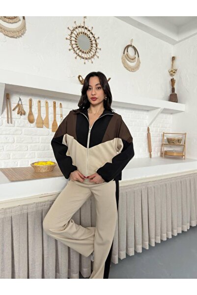 Ekim Store Segmented Technical Fabric Cardigan and Pants Double Set