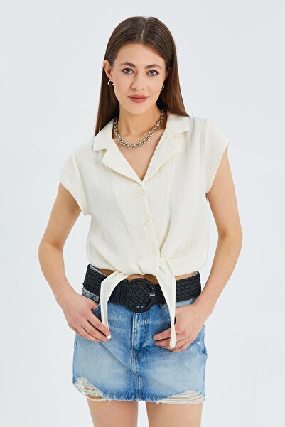 Hiccup Mixray short shirt with bow