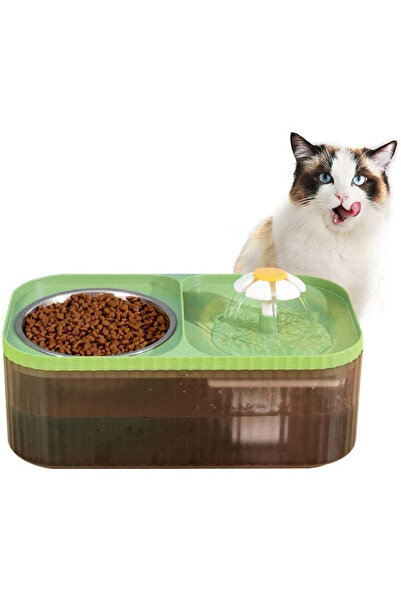 Tenzo Automatic Water Dispenser 2-in-1 for Dogs and Cats – 3 L, Filtration, S...