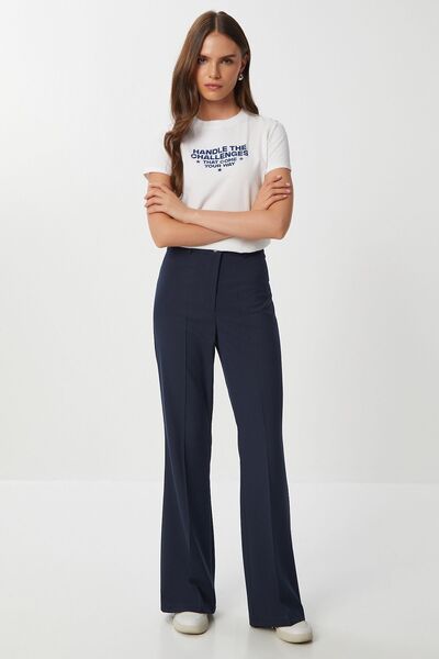 Hiccup ISTANBUL High Waist Flared Pants with Zipper