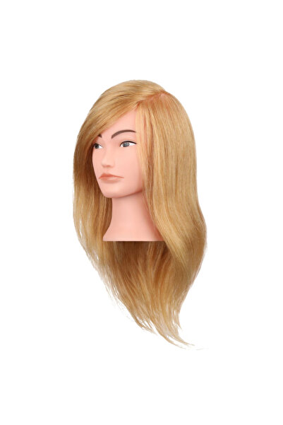 Dotail Cap de manechin pentru antrenament, DOTAIL, 80% păr, blond auriu, 68,5 cm