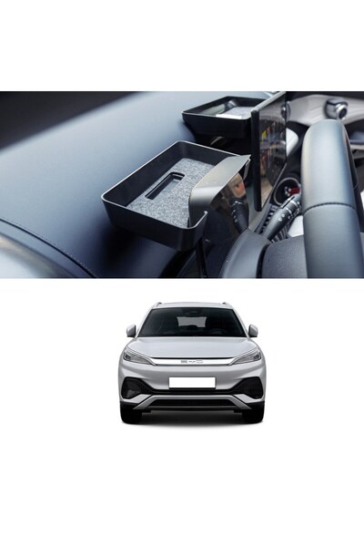 BYD Atto 3 Ön + Orta Ekran Arkası Düzenleyici Seti - Kaymaz Yüzey Kaplamalı -...