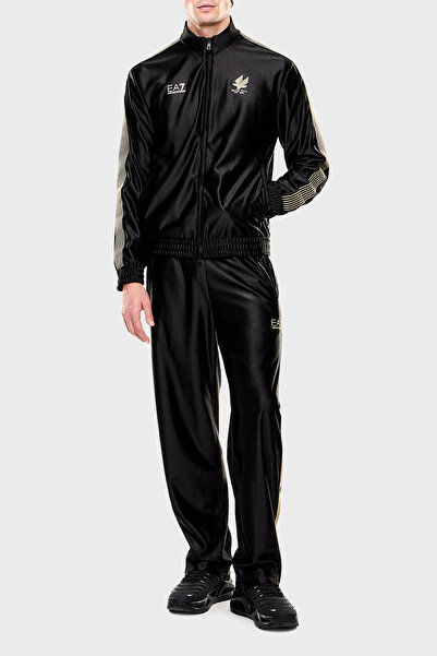 EA7 Regular Fit Logolu Dik Yaka Eşofman Takımı Erkek EŞOFMAN TAKIMI 7M001613 ...