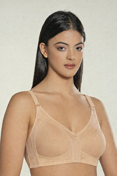 Marka حمالة صدر قطنية ممشطة من 4 قطع