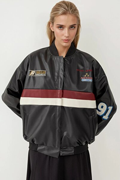 Hiccup Jachetă din piele ecologică cu curea BDART