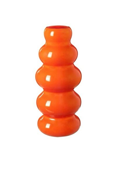 IKEA Kallarhals Orange Vase 26 cm