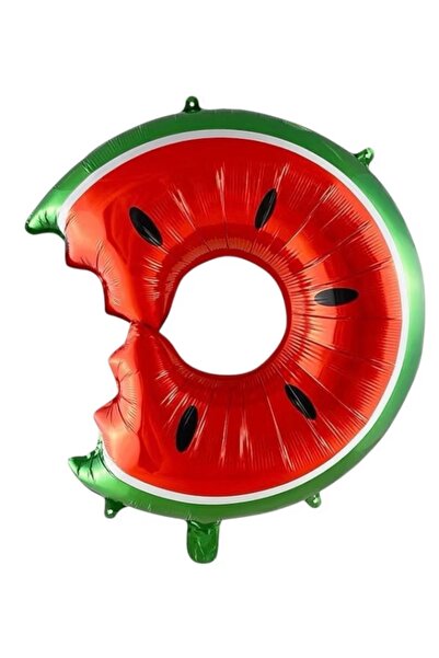 Çemrek Süs Parti بالون من رقائق الألمنيوم على شكل دونات البطيخ 1 قطعة 70 سم