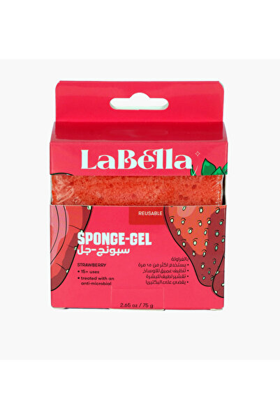 Labella جل إسفنجي قابل لإعادة الاستخدام بنكهة الفراولة - 75 غرام