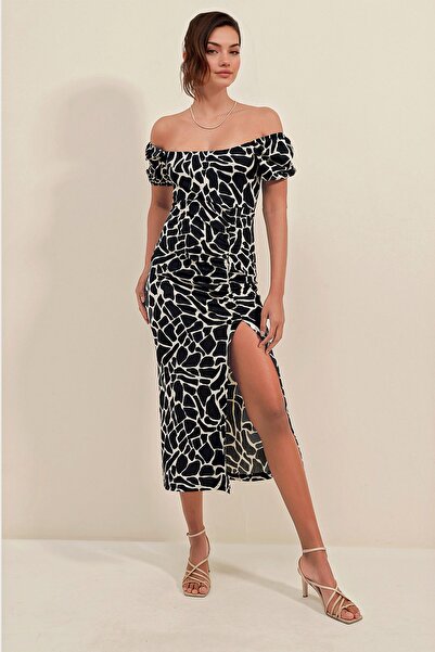 Hiccup Φόρεμα BDART με τετράγωνο λαιμόκοψη και λεπτομερή υφή μίντι πλεκτό