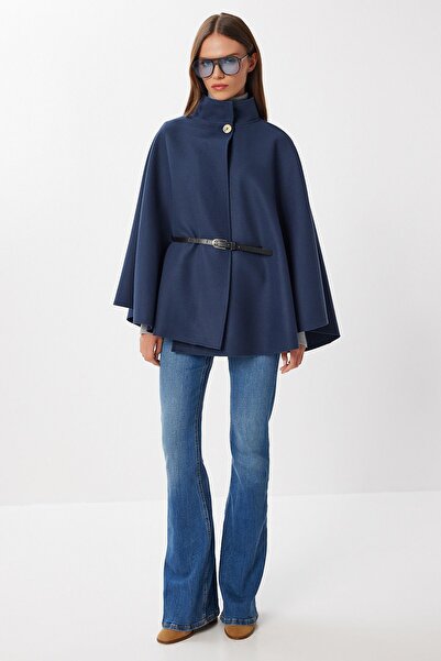 Hiccup ISTANBUL Textured poncho with belt