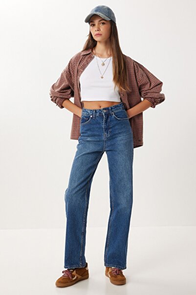 Hiccup ISTANBUL high-waisted straight-leg denim jeans