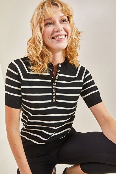 Hiccup LUCCI striped polo shirt with button closure