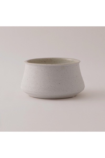 homez وعاء سيراميك مزخرف، بيج، 18 × 18 × 10 سم