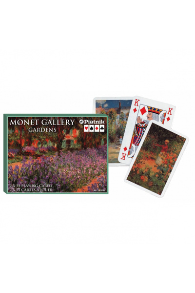 Piatnik Карти за игра "Monet - Gardens", (Австрия), 2 пакета в луксозна кутия