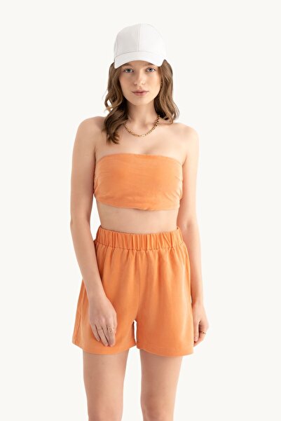 Hiccup Simple strapless crop top