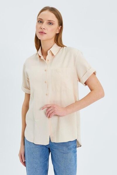 Hiccup Mixray Slim Fit Poplin Shirt with Pocket