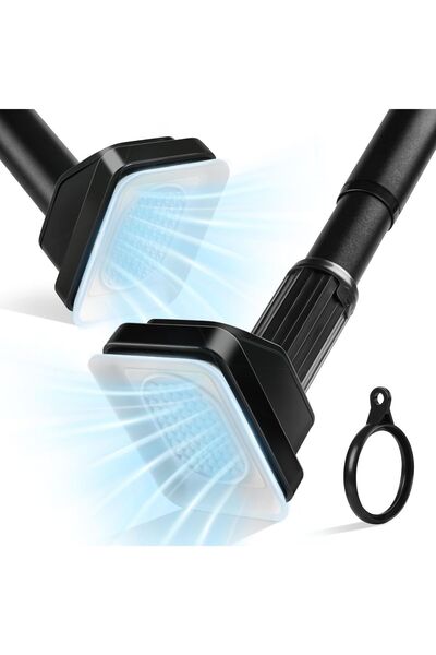 Dotail JICUIGE telescopic bar, with suction cups, no drilling required, steel...