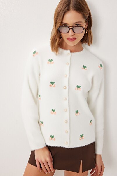 Hiccup Knitted cardigan with embroidered ribs ISTANBUL