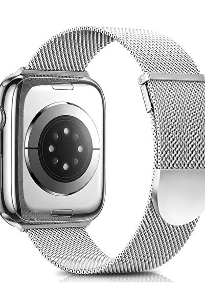 Dotail Higgs magnetic metal strap for Apple Watch, stainless steel Milanese s...