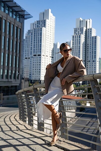 Hiccup MAI STUDIOS Lina Lace Detailed Satin Skirt