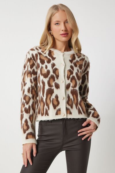 Hiccup Knitted cardigan with Printed and buttons ISTANBUL