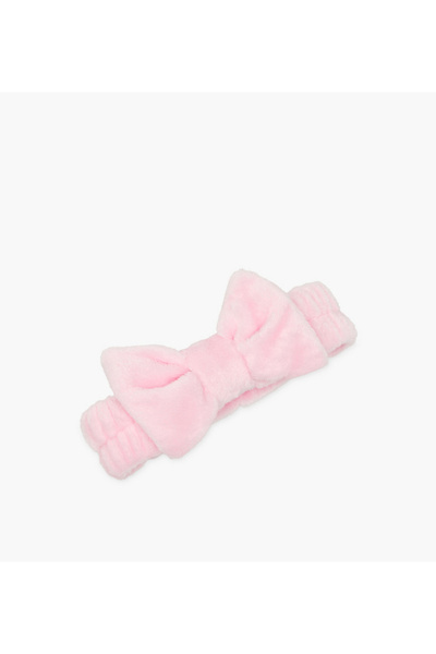 GLOO Plush Headband with Bow Accent