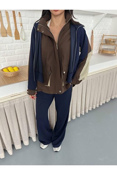 Ekim Store Shawl Detail Cardigan Pants Double Set