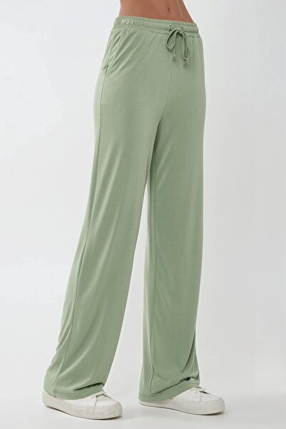 Hiccup Soft Touch Wide Leg Modal Pants Busem Collection