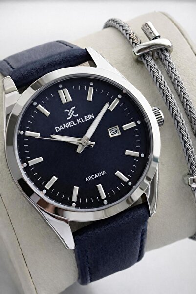 Daniel Klein Leather Cord Calendar Dial 2 Year Warranty 3 Atm Resistant Male ...