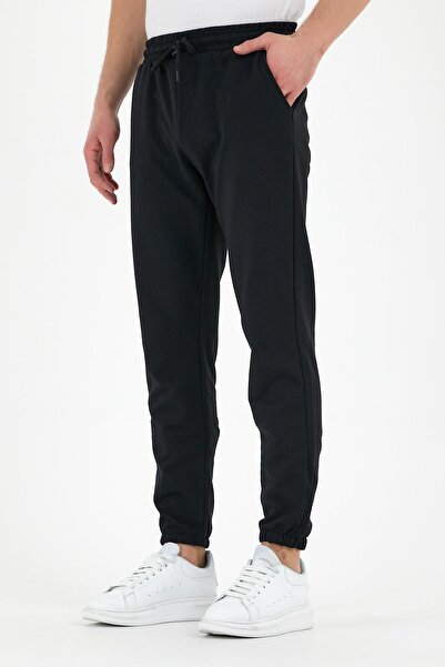 mmetalic Pantaloni de trening negri pentru bărbați, cu etichete, buzunare la ...