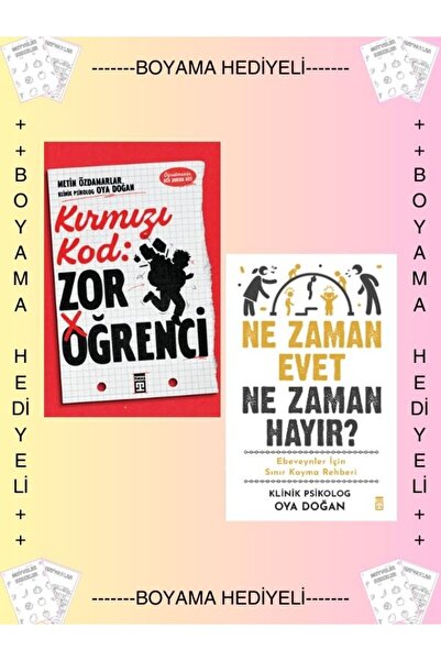 Timaş Yayınları Boyamalı Kırmızı Kod Zor Öğrenci Ne zaman Evet Ne Zaman Hayır...