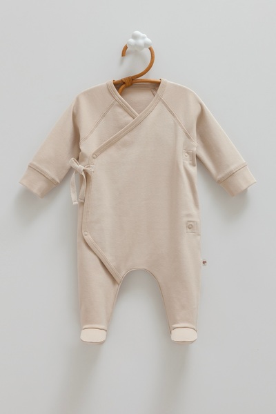 Caramell Pamuklu Bebek Tulum