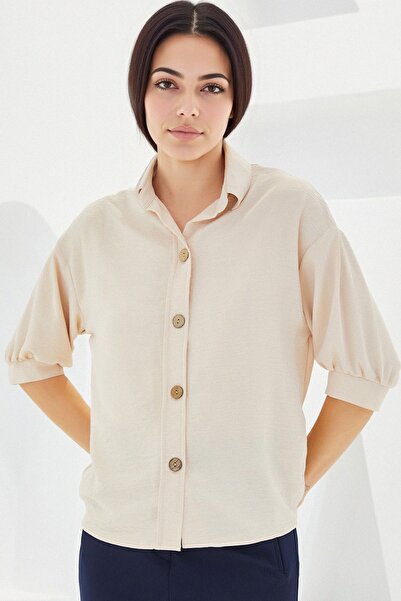 Hiccup Πουκάμισο κρεπ μεγάλου μεγέθους με κλείσιμο με κουμπιά BDART