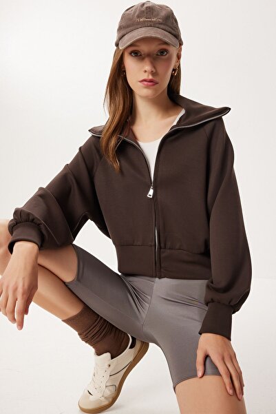 Hiccup ISTANBUL high-neck zip-up sweatshirt