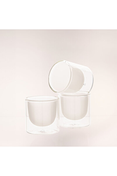 Dallaty طقم قهوة من بورسلين ريو مكون من 6 قطع مع كوب مزدوج