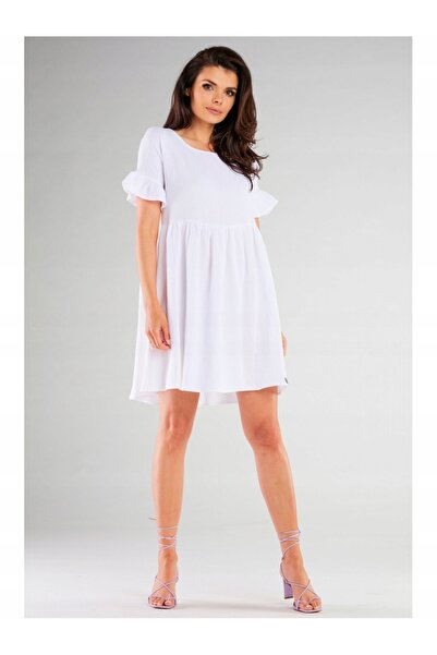 Awama Sukienka M260 - White - L/XL