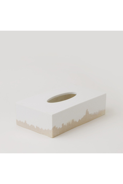 homez sandstone tissue box, beige 26*16*9.6cm