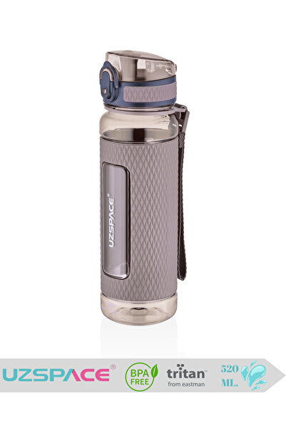 Uzspace Silicone Body Tritan Water Bottle - 520 Ml.