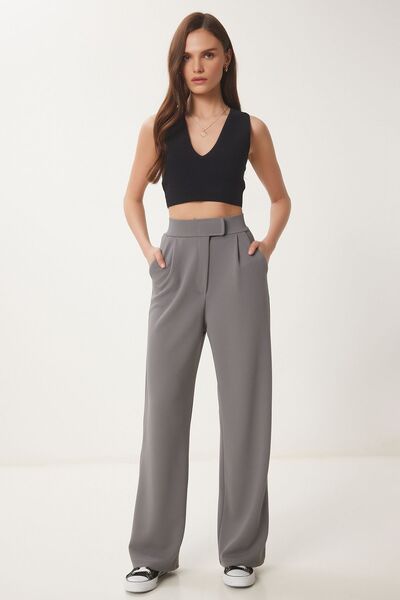 Hiccup ISTANBUL high-waisted textured Palazzo Pants