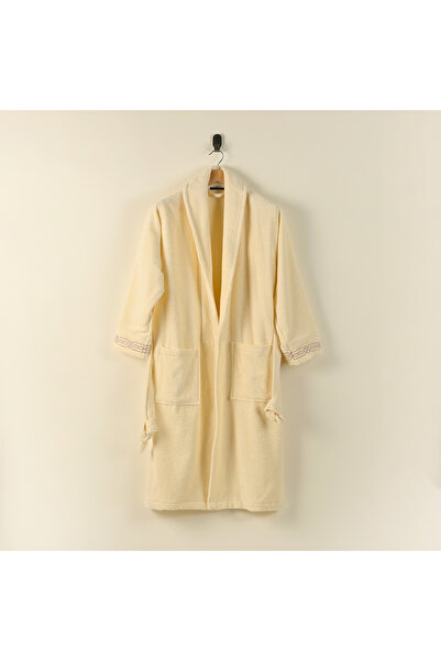 Boutique Blanche M Cotton Bathrobe 360Gsm In White