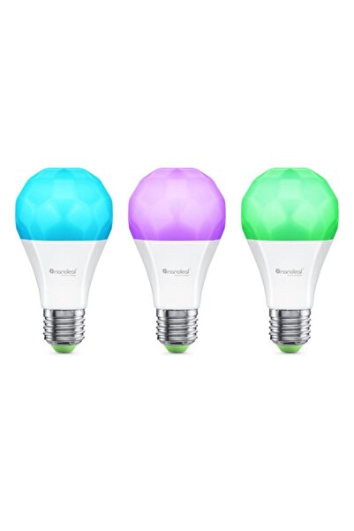 Nanoleaf مجموعة مصابيح Essentials Smart A60 الثلاثية