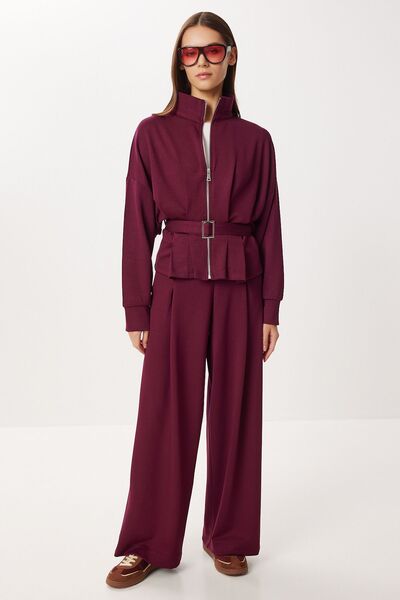 Hiccup ISTANBUL Set Coord din Două Piese cu Jachetă cu Curea și Pantaloni cu ...