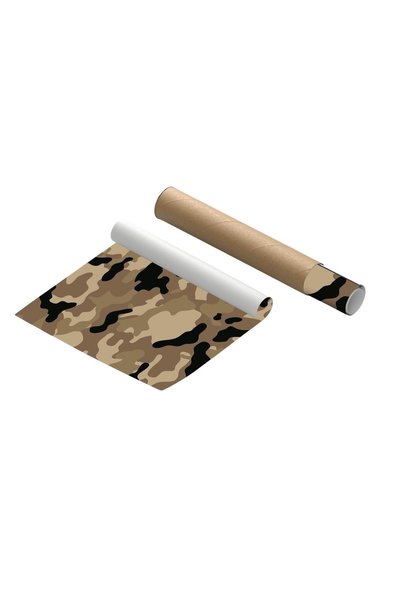 Bigaimaj Refrigerator and Dishwasher Door Self-Adhesive Foil Covering Camouflage Military Pattern