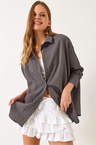 Hiccup LUCCI Oversize Textured Shirt